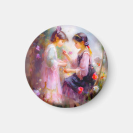 Imán Mañana en un jardín