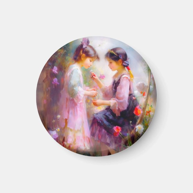 Imán Mañana en un jardín (Frente)