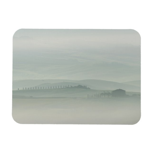 Imán Mañana pastel en la nublada Toscana (Horizontal)