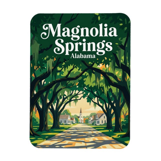 Imán Manantiales de Magnolia EE. UU. (Vertical)