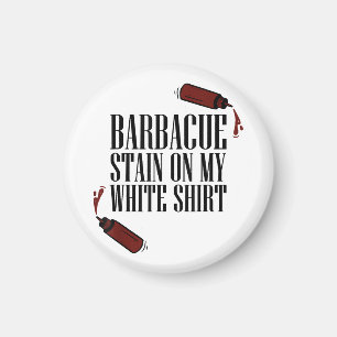 Imán Mancha de barbacoa en mi blanco