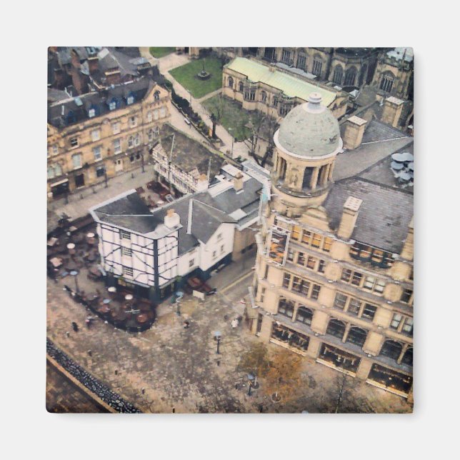 Imán Manchester Exchange Square Magnet (Frente)