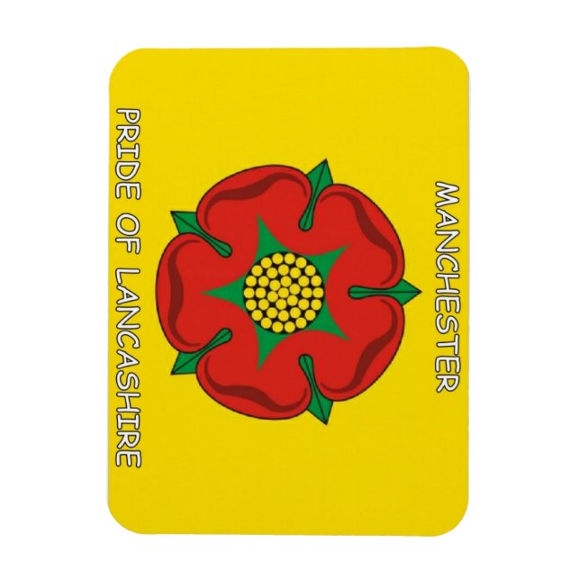Imán Manchester - Orgullo de Lancashire Fridge Magnet (Vertical)