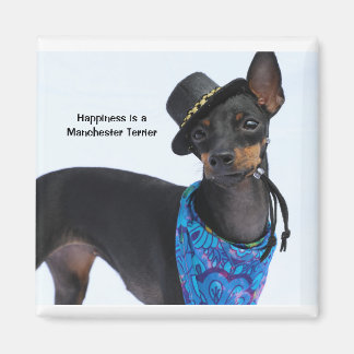 Imán Manchester Terrier Happiness Magnet