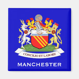 Imán Manchester*, U.K. Coat of Arms Magnet