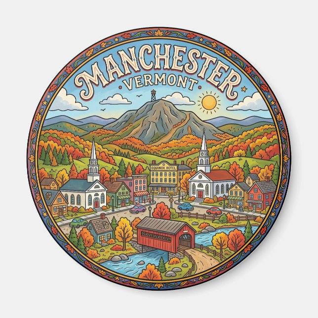 Imán Manchester Vermont (Frente)