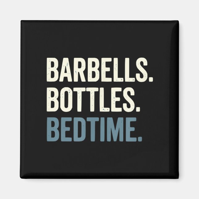 Imán Mancuernas Botellas Hora de dormir - Divertido Pap (Frente)