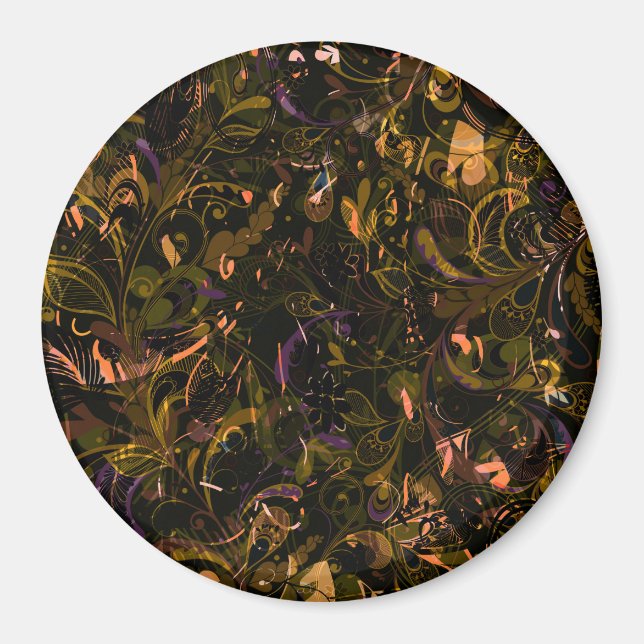 Imán Mandala abstracto 5 (Frente)