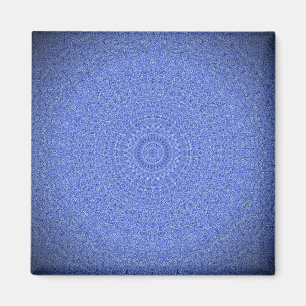 Imán Mandala azul