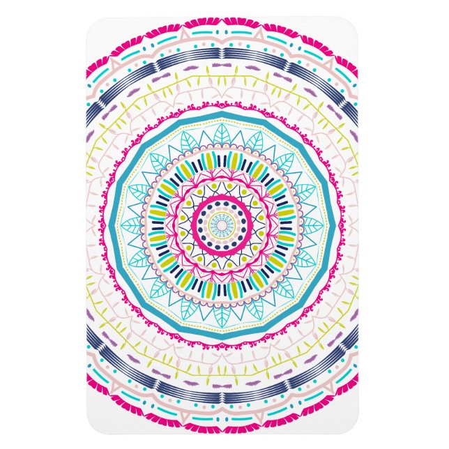 Imán mandala colorida (Vertical)