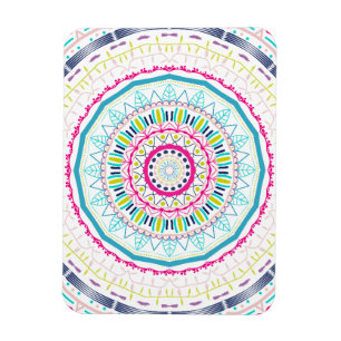 Imán mandala colorido