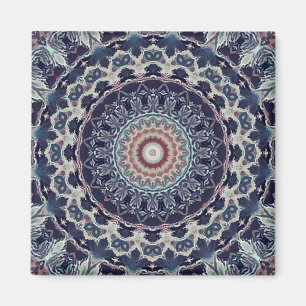 Imán Mandala de círculo redondo geométrico abstracto y