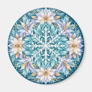 Imán Mandalá de invierno Frostflower