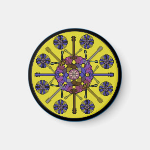 Imán Mandala de la guitarra