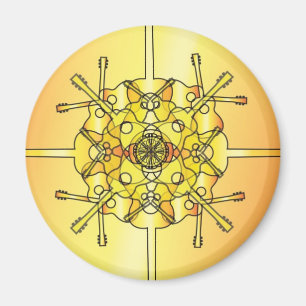 Imán Mandala de la guitarra