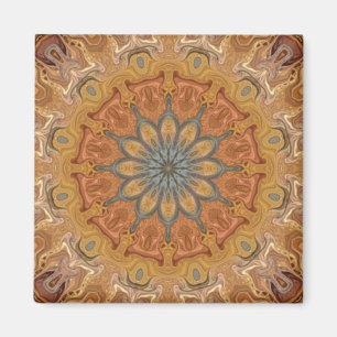 Imán Mandala de Lotus de la tierra