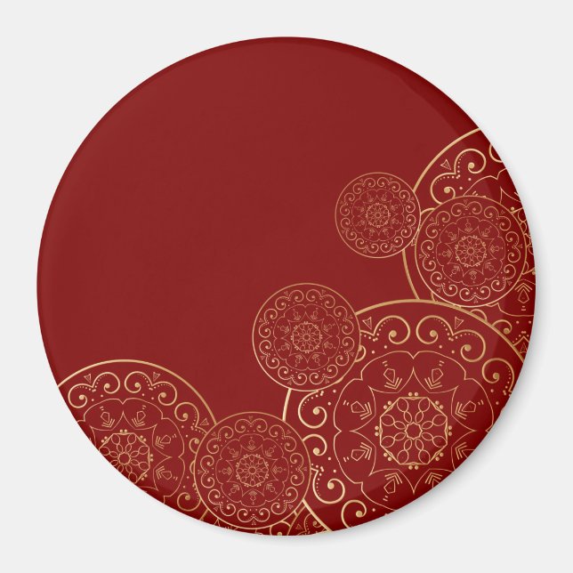 Imán Mandala de lujo 50 (Frente)