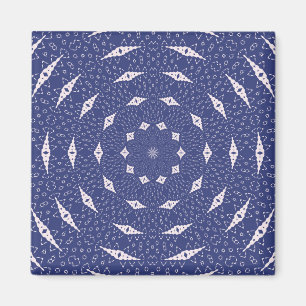 Imán Mandala de Mitocondrias Azul Marino y Rosa