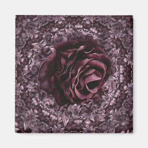 Imán Mandala de rosa 