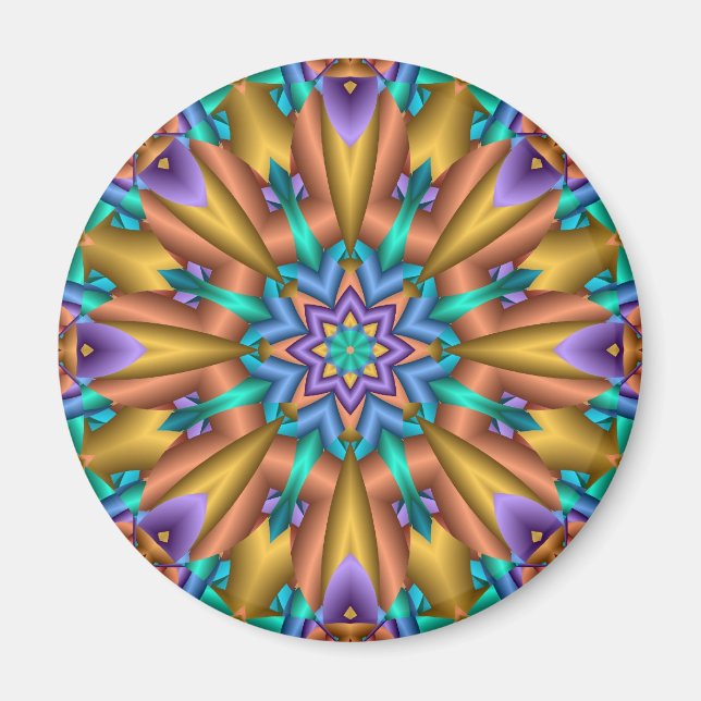 Imán Mandala decorativa Magnet Sunshine (Frente)