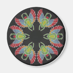 Imán Mandala del batik del escarabajo
