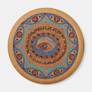Imán Mandala del mal de ojo: Arte original