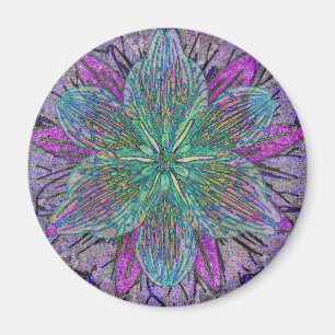Imán Mandala del pétalo de la flor