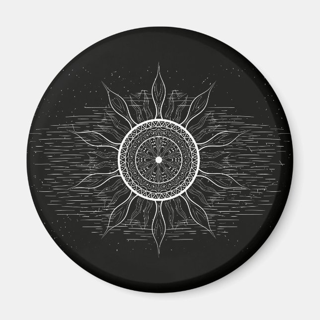 Imán Mandala del Sol 2 (Frente)