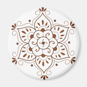 Imán Mandala del tatuaje de la alheña
