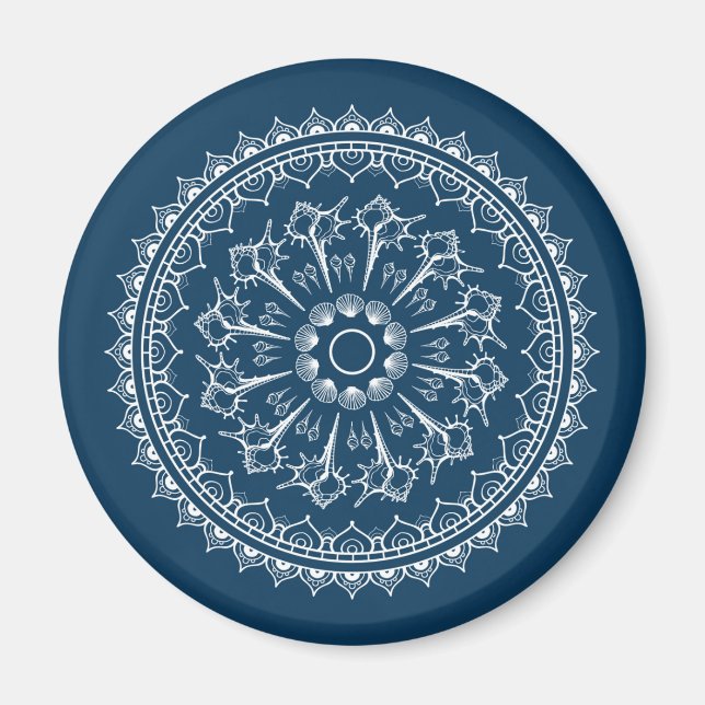 Imán Mandala Hecha De Semillas (Frente)