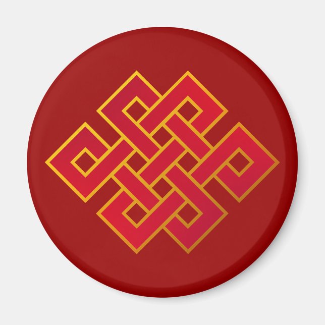 Imán Mandala Karma Budismo Knot eterno (Frente)