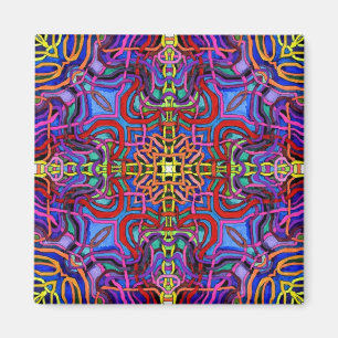 Imán Mandala mística del enrejado