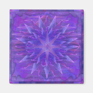 Imán Mandala púrpura de la estrella