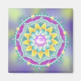 Imán Mandalas de flores