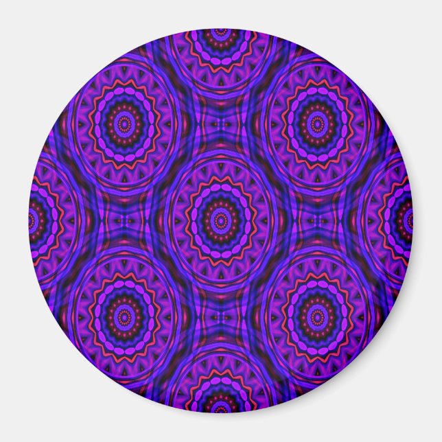 Imán Mandalas psicodélicas... (Frente)