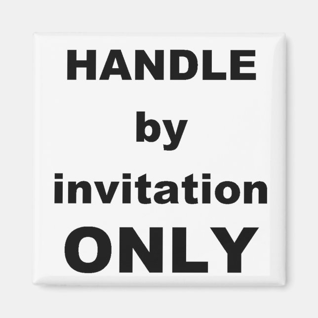 Imán MANEJAR solo por invitación (Frente)