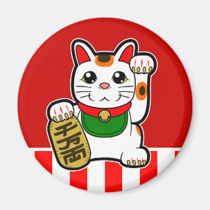 Imán Maneki Neko: Gato afortunado japonés