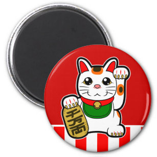 Imán Maneki Neko: Gato afortunado japonés