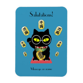 Imán Maneki Neko Lucky Poilue flexible