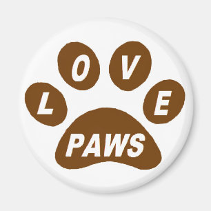 Imán Maneras de amor imprevistas en Paws Brown