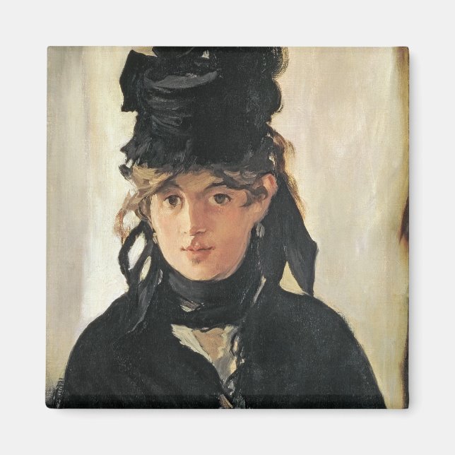 Imán Manet | Berthe Morisot con un Bouquet de Violetas (Frente)