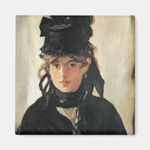 Imán Manet el   Berthe Morisot con un ramo de violetas