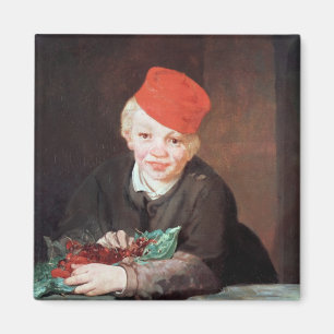 Imán Manet el el muchacho con las cerezas, 1859