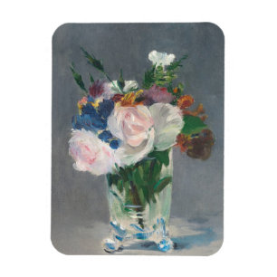 Imán Manet  Flores en una malla de cristal, c.1882