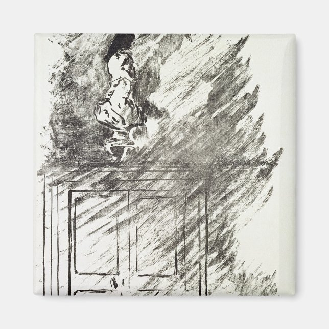 Imán Manet | Ilustracion para "The Raven" (Frente)
