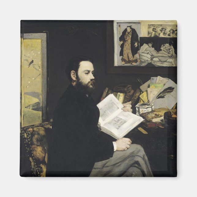 Imán Manet | Retrato de Emile Zola 1868 (Frente)