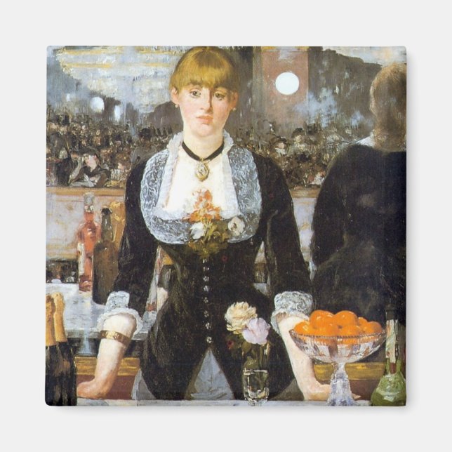 Imán Manet: Un bar en el Folies-Bergere, 1882 (Frente)