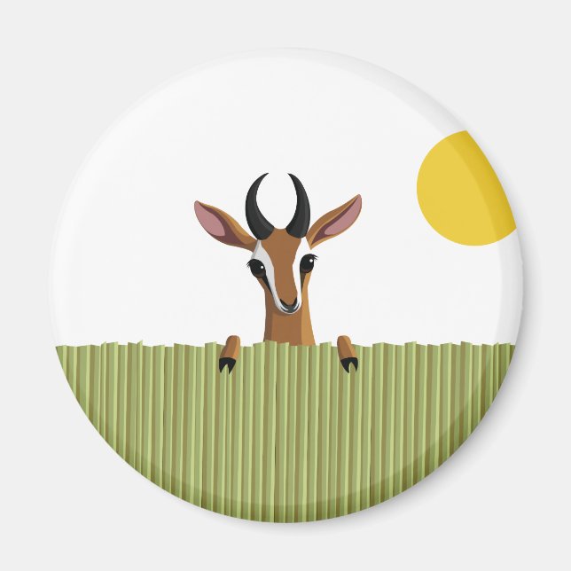 Imán Mango the Gazelle Peek-a-boo (Frente)