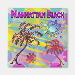 Imán Manhattan Beach Happy and Hope Magnet