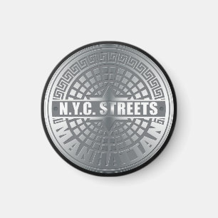 Imán Manhole Cubre Manhattan